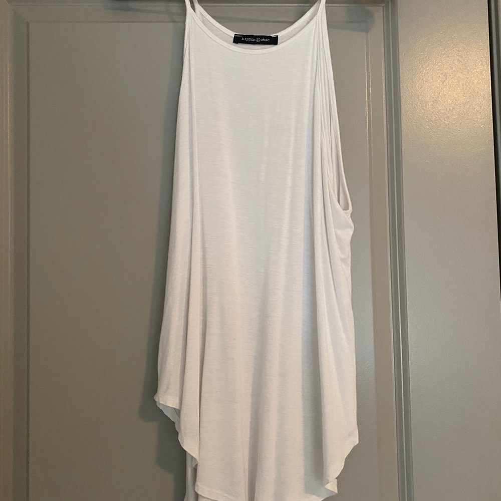 Oversized spaghetti tank
